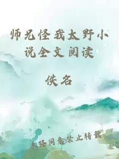 师兄怪我太野小说全文阅读